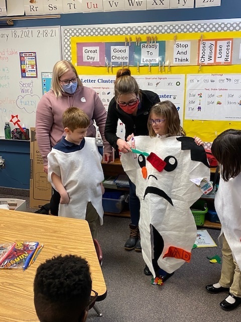another student in tooth costume