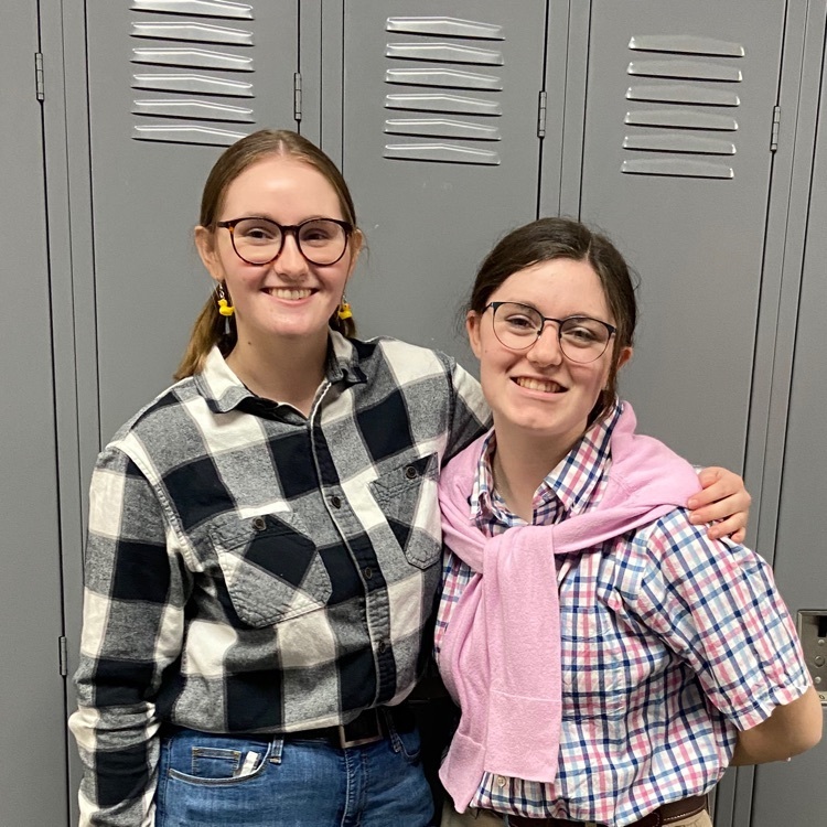 two students dressed up